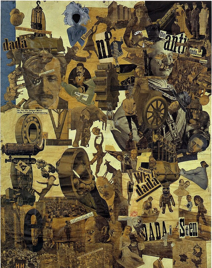 Hannah Höch: Schnitt mit dem Küchenmesser Dada durch die letzte Weimarer Bierbauch-Kulturepoche Deutschlands, 1919, Collage, Neue Nationalgalerie Berlin