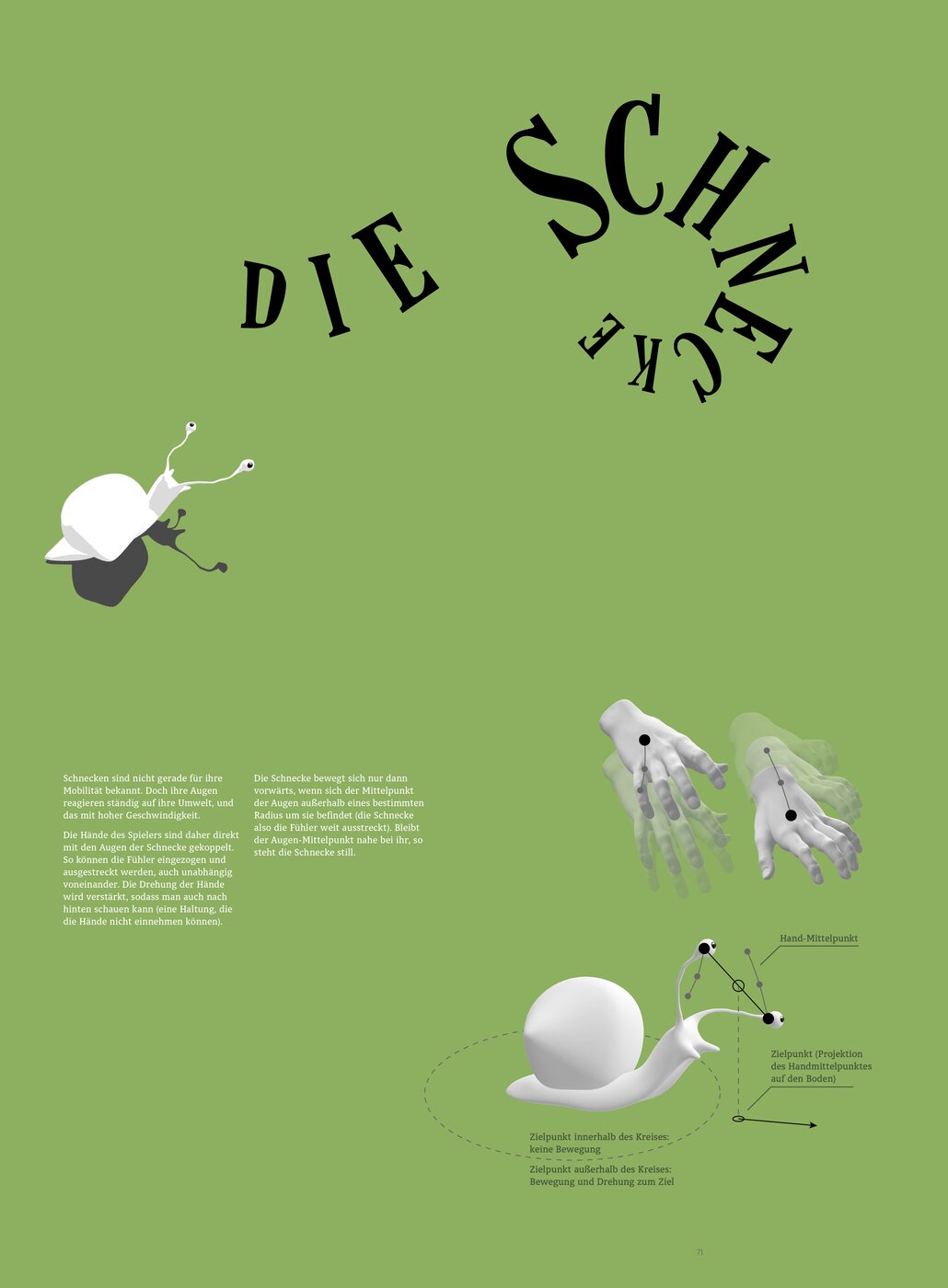 How Does That Move? – Schnecke, Felix Herbst, Masterabschlussarbeit Multimedia Design, Febr.2015