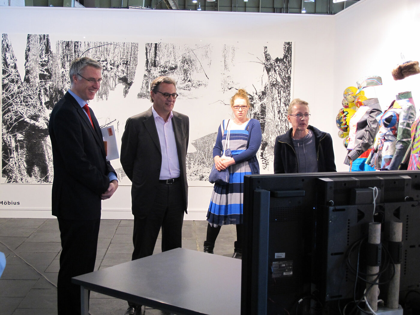 Christoph von Knobelsdorff, Staatssekretär in der Senatsverwaltung für Wirtschaft, Technologie und Forschung, Hans-Joachim Otto, Parlamentarischer Staatssekretär beim Bundesminister für Wirtschaft und Technologie, Juliane Schickedanz, kuratorische Ass