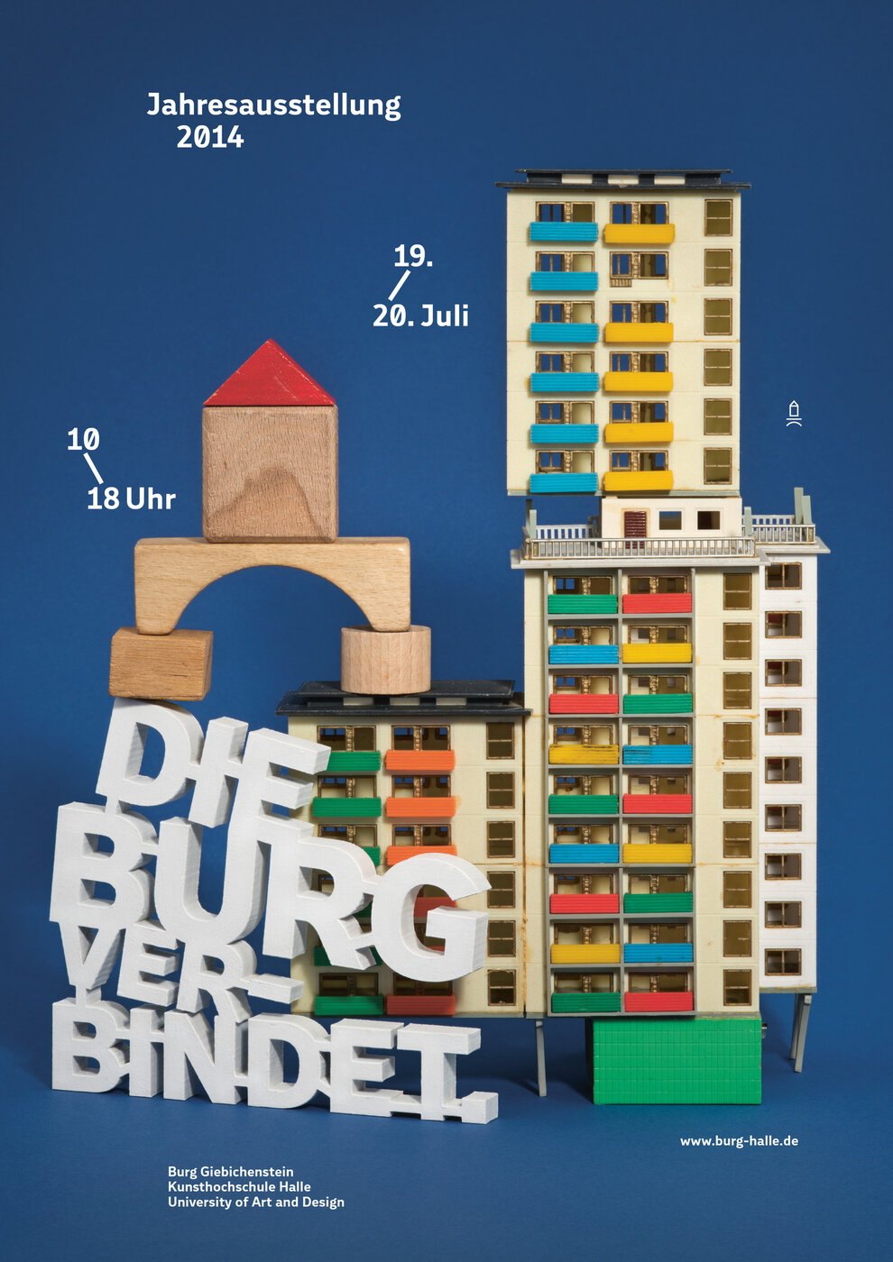 Plakatmotiv zur Jahresausstellung der Burg Giebichenstein Kunsthochschule Halle 2014